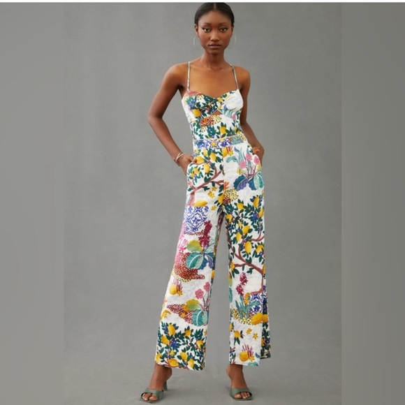 ISO - Anthropologie Floral Jumpsuit